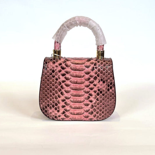 [PD1013] Luxury Grade Python Leather Mini Flap Handbag for Women - Shoulder Bag & Crossbody Bag PD1013