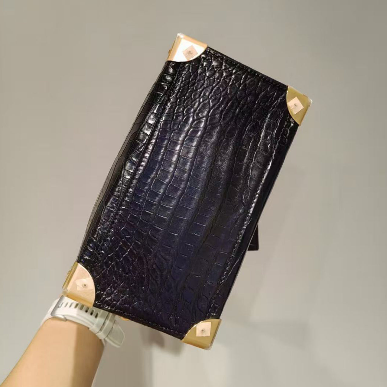 [PD1017] Luxury Women's Crocodile Boston Bag PD1017