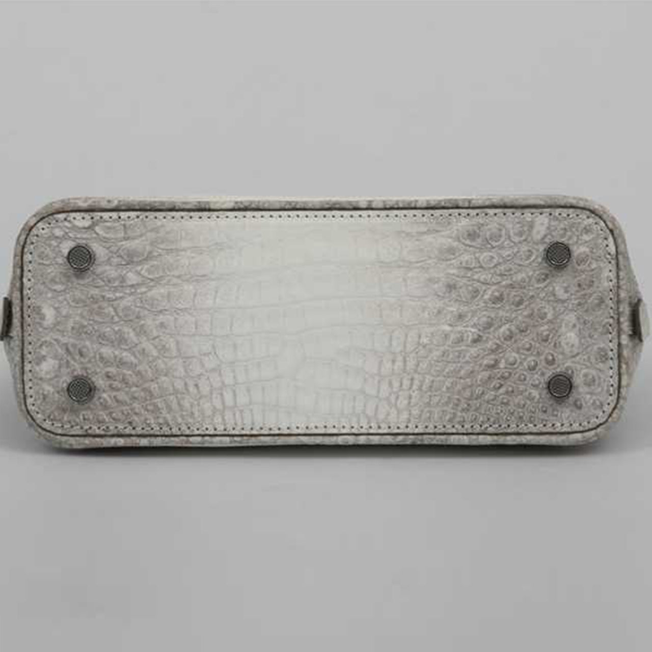 [PD1029] Luxury grade Himalaya white real crocodile leather Handmade stitches Seashell full leather medium Alma crossbody handbag PD1029