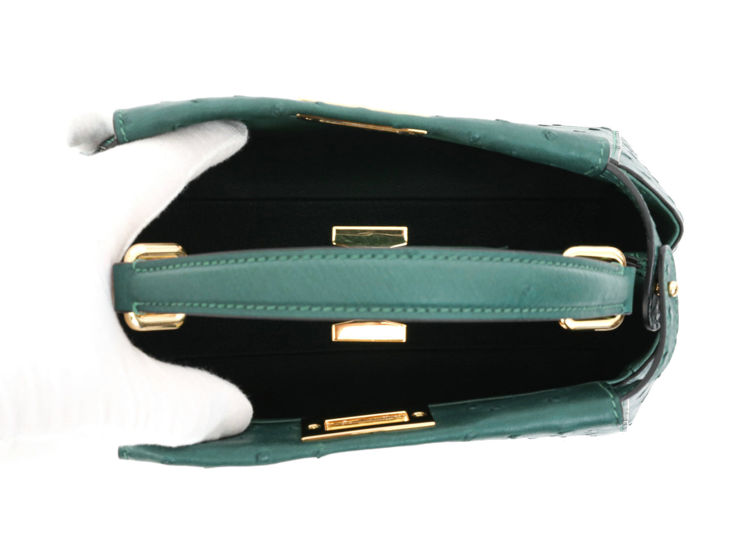 [PD1049] Luxury Women's Ostrich Leather Handbag & Crossbody Bag PD1049