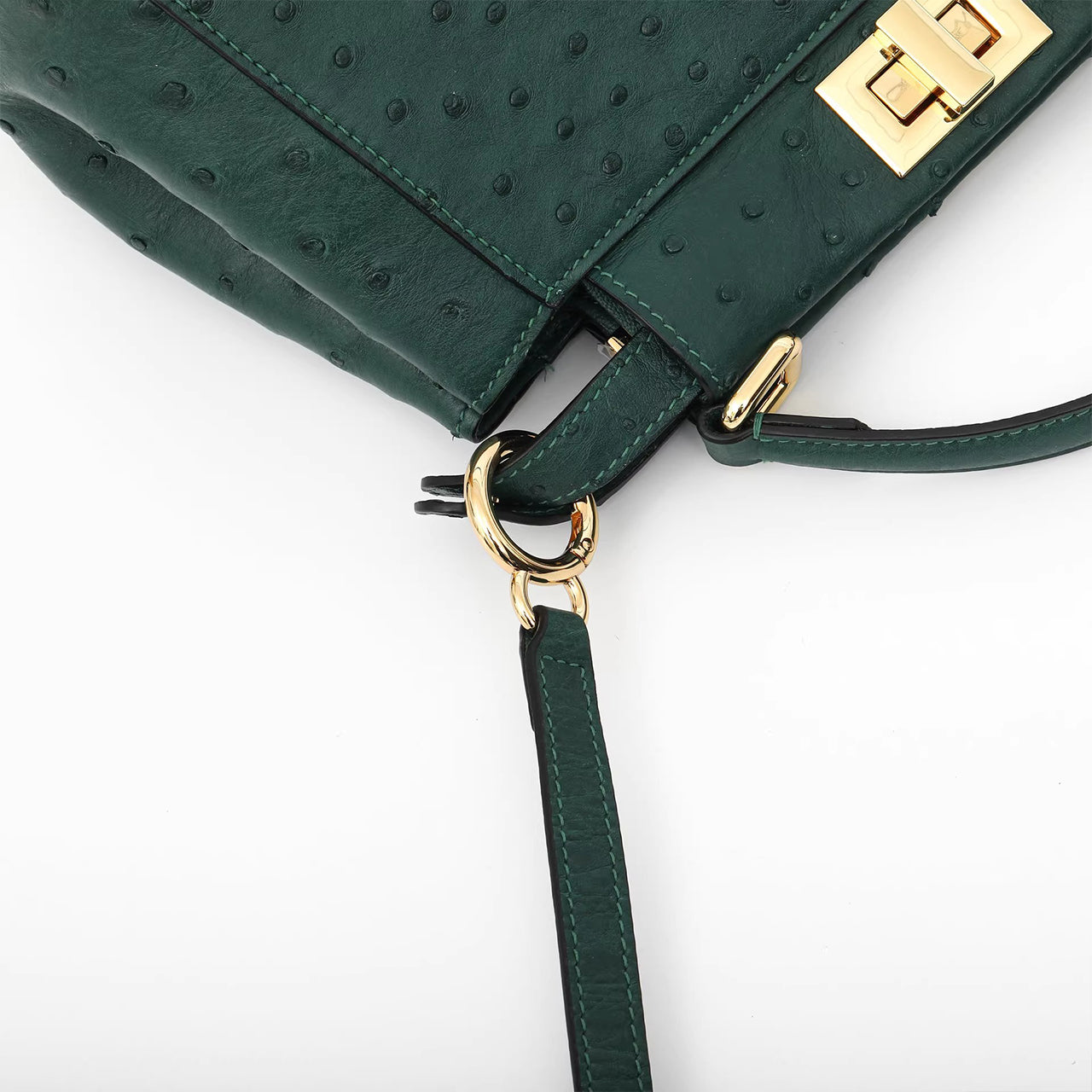 [PD1049] Luxury Women's Ostrich Leather Handbag & Crossbody Bag PD1049