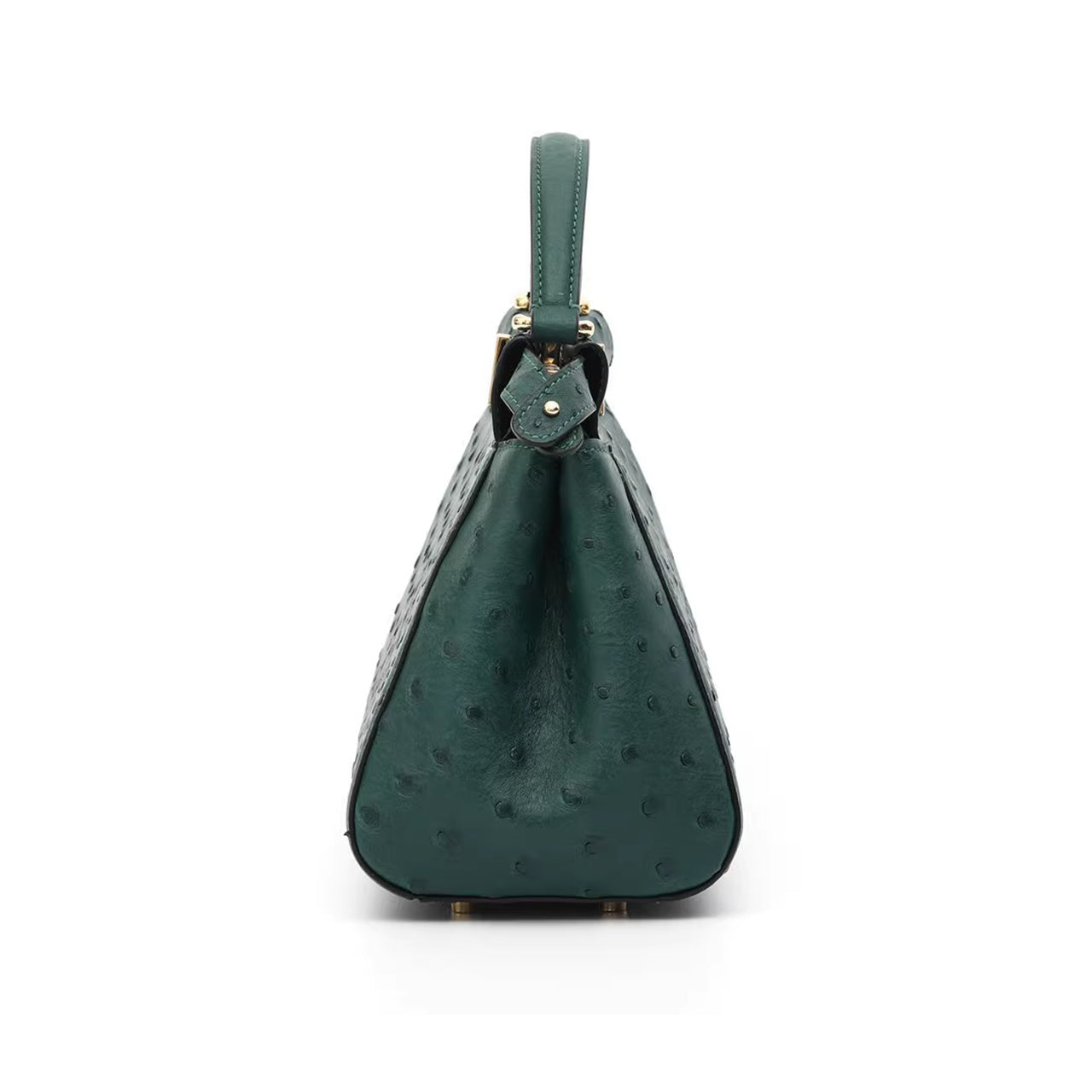 [PD1049] Luxury Women's Ostrich Leather Handbag & Crossbody Bag PD1049