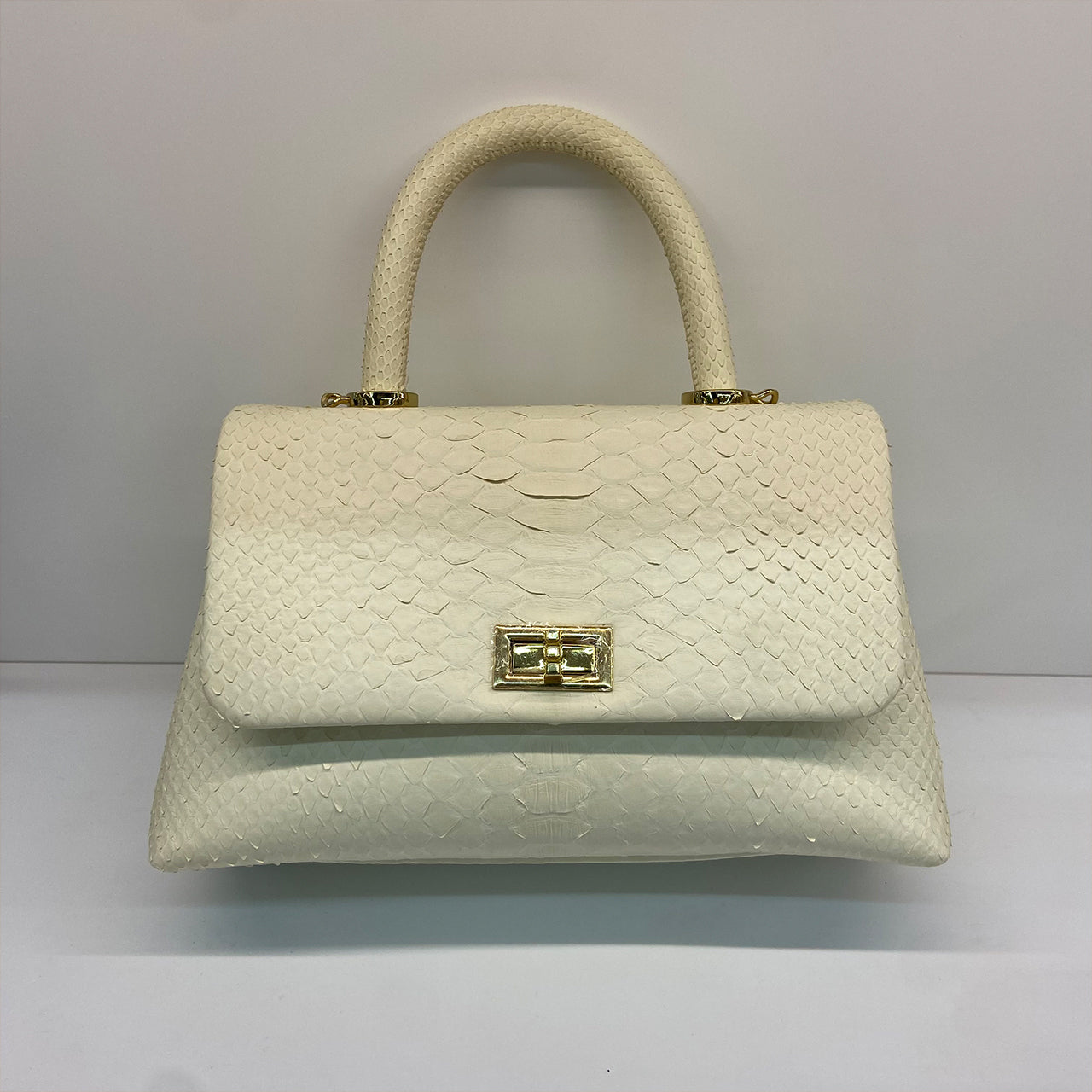[PD1050] Handmade High end Italian pythonskin with Italian sheepskin interior coco bag crossbody PD1050