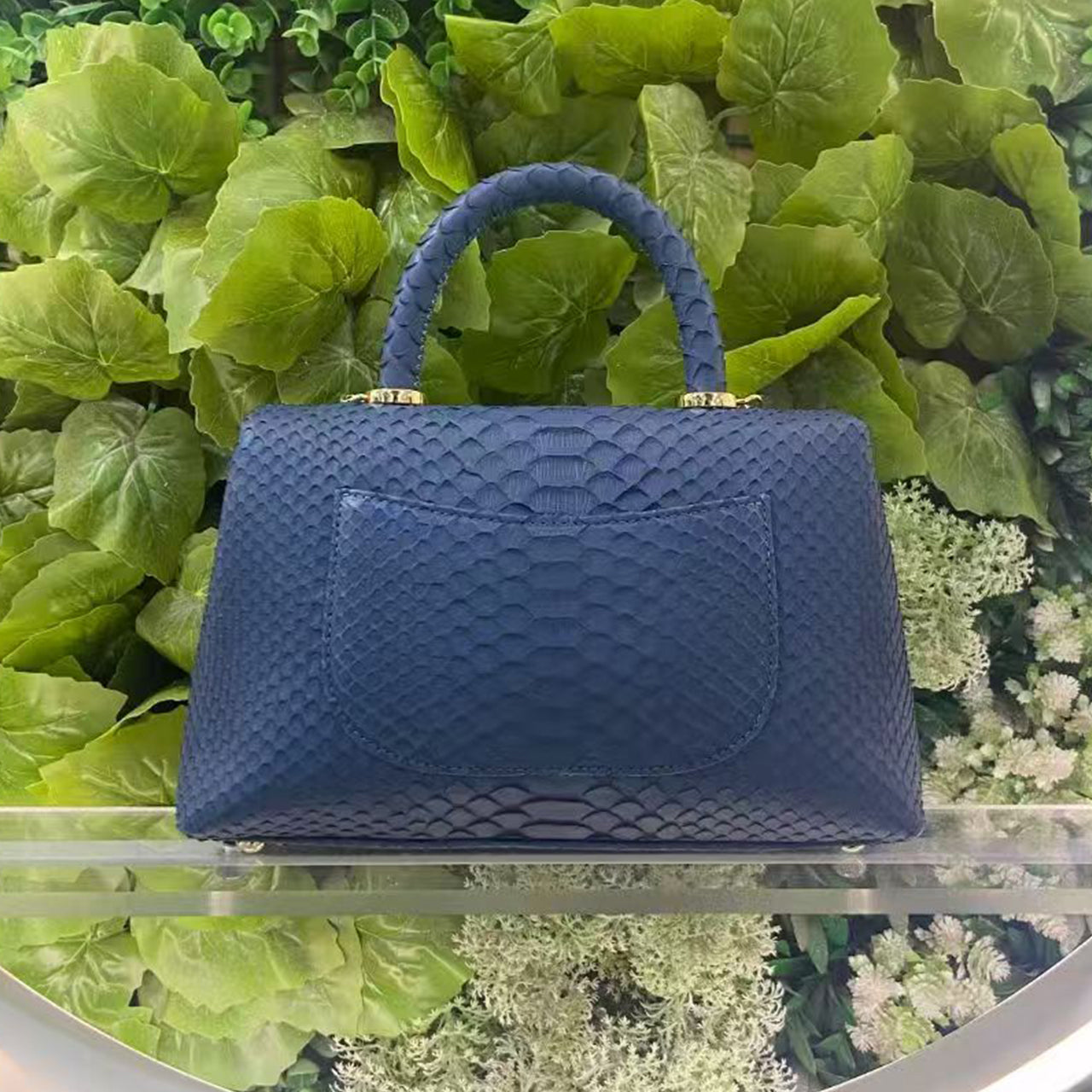 [PD1050] Handmade High end Italian pythonskin with Italian sheepskin interior coco bag crossbody PD1050