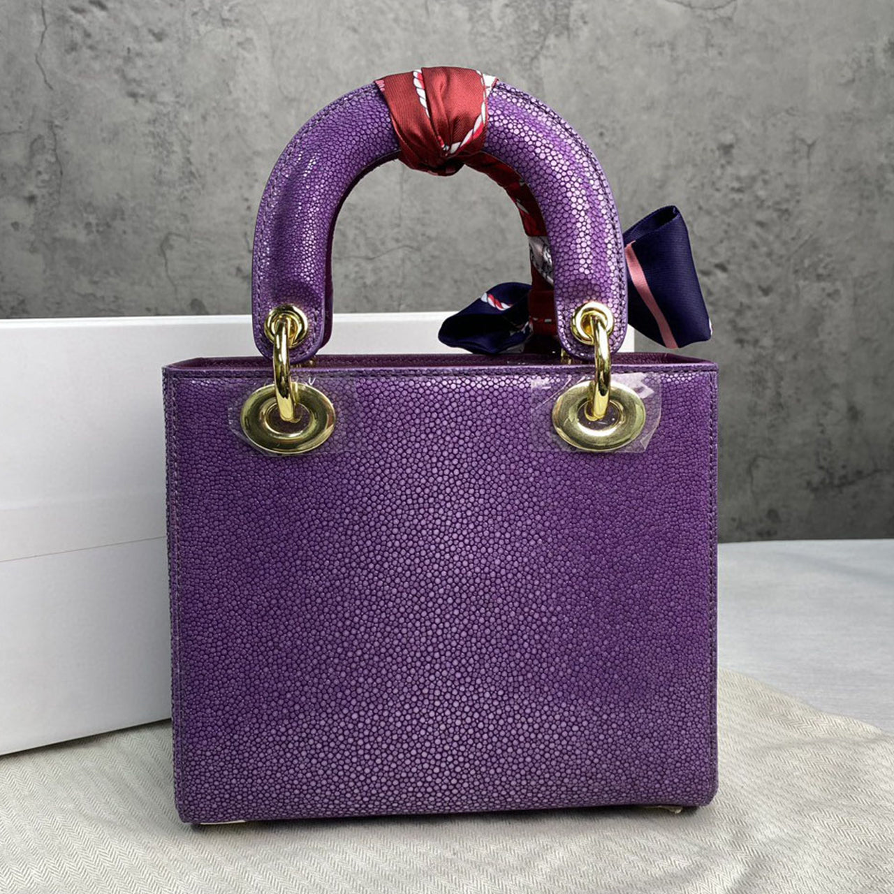 [PD1051]Luxury Shagreen Handbag: Waterproof, Scratch & Stain Resistant Tote and Crossbody Purse for Women PD1051