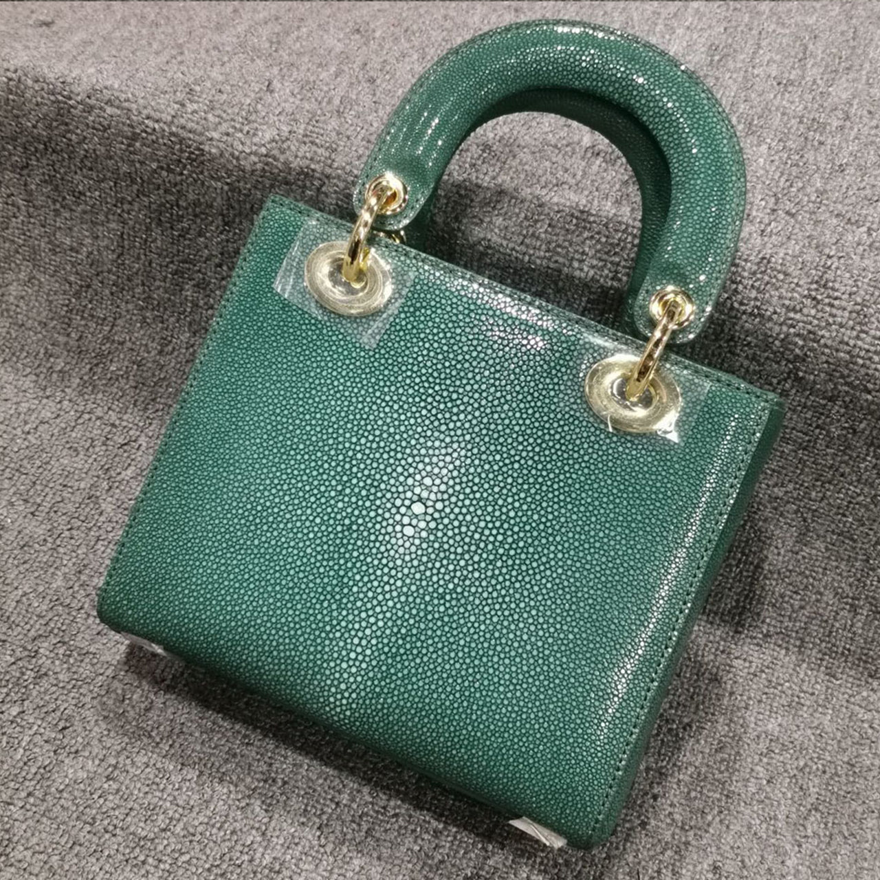 [PD1051]Luxury Shagreen Handbag: Waterproof, Scratch & Stain Resistant Tote and Crossbody Purse for Women PD1051