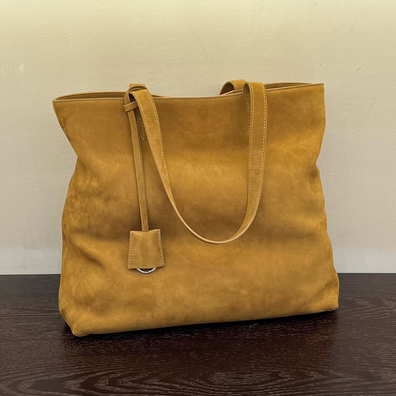 [PD1058] Luxury Large Tote: Women's Top Grain Cowhide & Nubuck Leather Shoulder Bag / Handbag PD1058