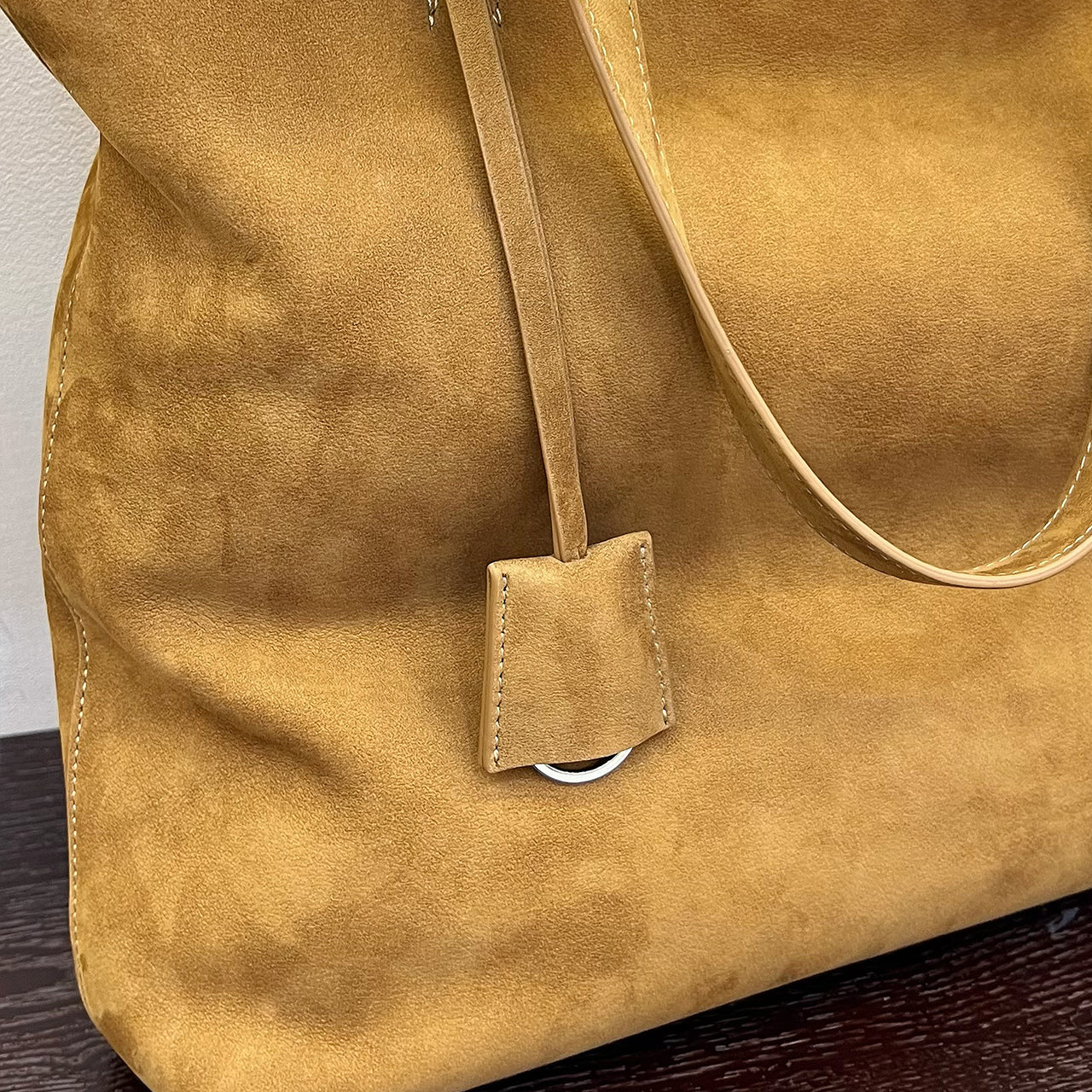 [PD1058] Luxury Large Tote: Women's Top Grain Cowhide & Nubuck Leather Shoulder Bag / Handbag PD1058