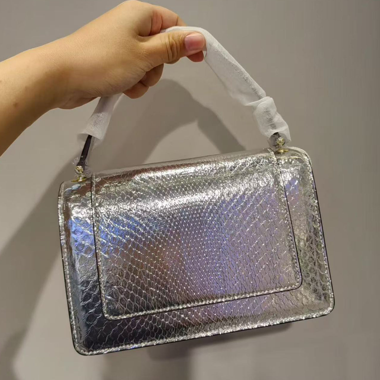 [PD1060] Double snakeheads genuine snakeskin crossbody handbag handmade bag for women PD1060