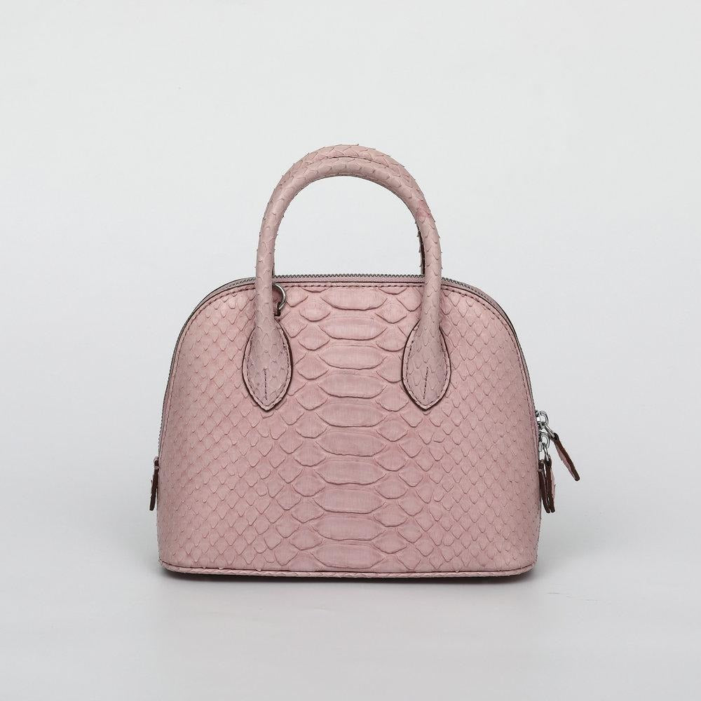 [PD1073] Handmade genuine premium pythonskin full leather small size snakeskin seashell Alma sling handbag crossbody long strap  PD1073