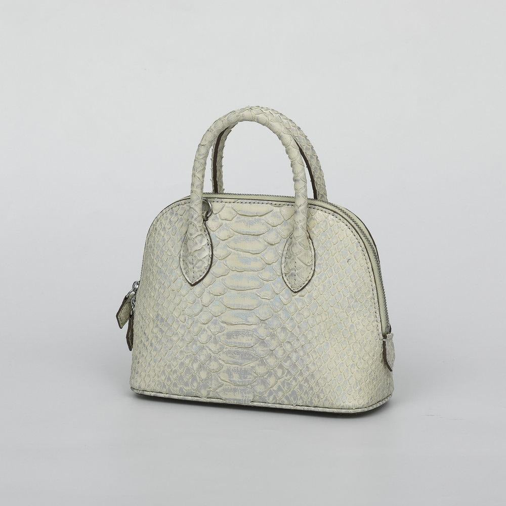 [PD1073] Handmade genuine premium pythonskin full leather small size snakeskin seashell Alma sling handbag crossbody long strap  PD1073