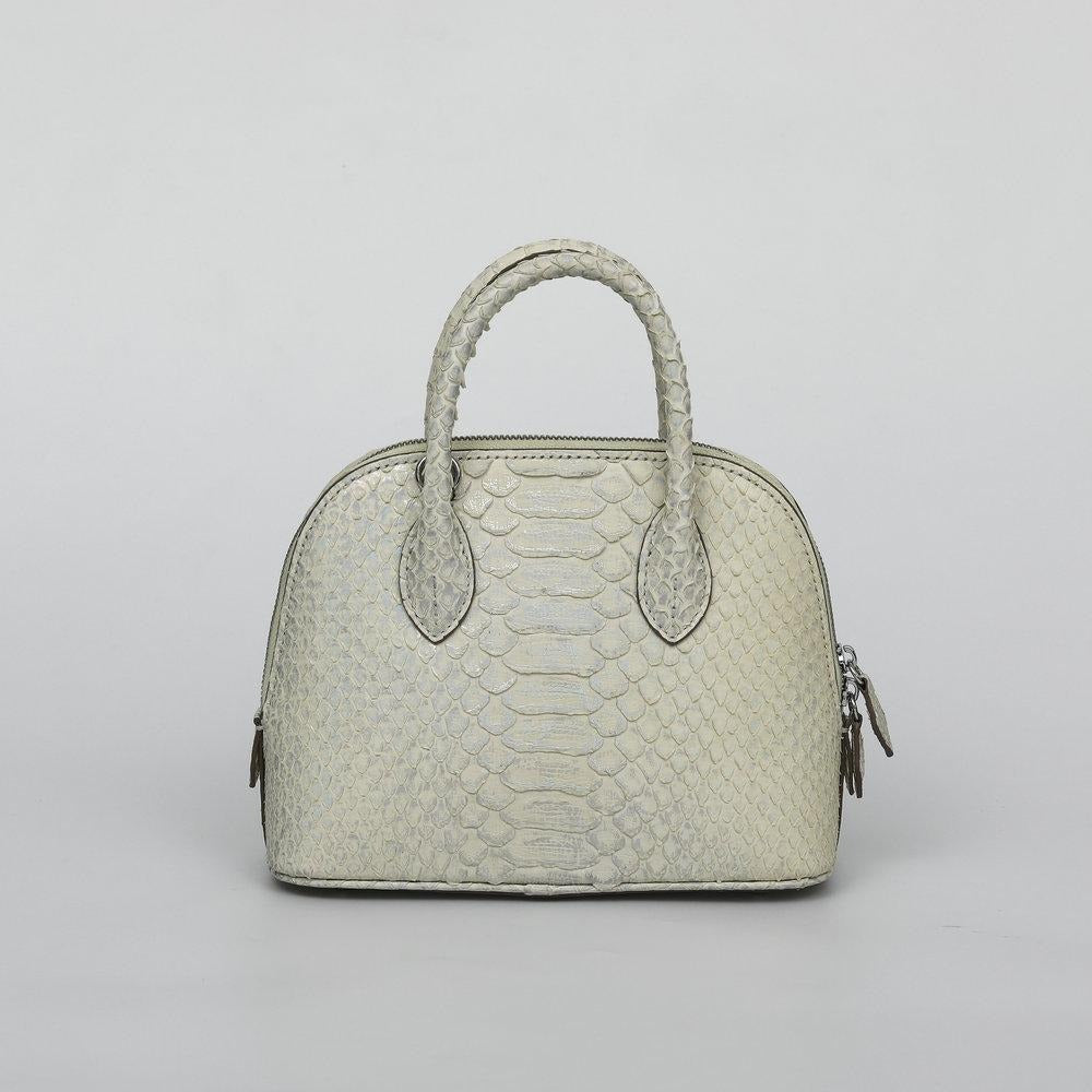 [PD1073] Handmade genuine premium pythonskin full leather small size snakeskin seashell Alma sling handbag crossbody long strap  PD1073