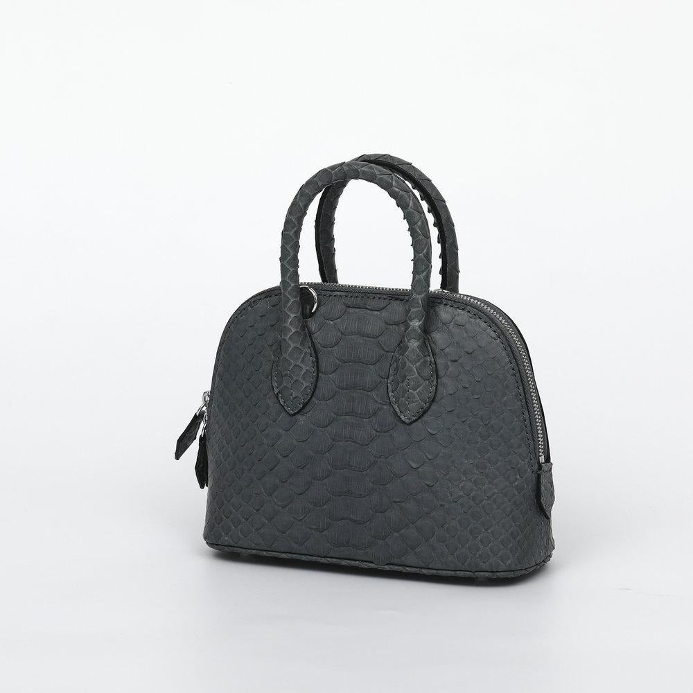 [PD1073] Handmade genuine premium pythonskin full leather small size snakeskin seashell Alma sling handbag crossbody long strap  PD1073