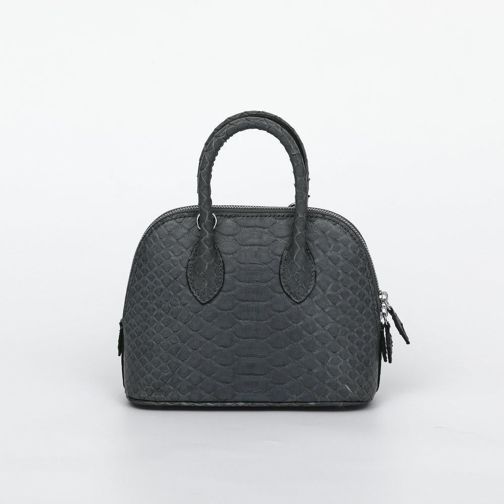 [PD1073] Handmade genuine premium pythonskin full leather small size snakeskin seashell Alma sling handbag crossbody long strap  PD1073