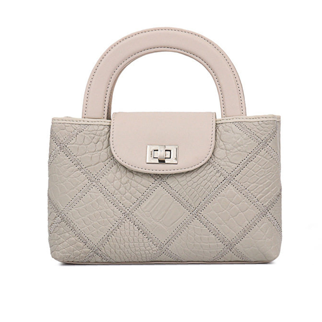 [PD1077] Handmade genuine crocodile leather nano style 19cm long chain strap crossbody handbag PD1077