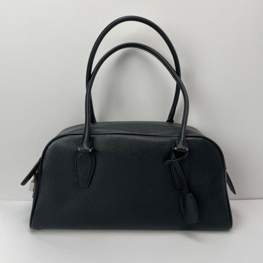 [PD1108] Genuine Natural Tumbled Top-Grain Cowhide bowling Boston Soft breathable with patina beauty French style size 32cm shoulder baguette bag PD1108