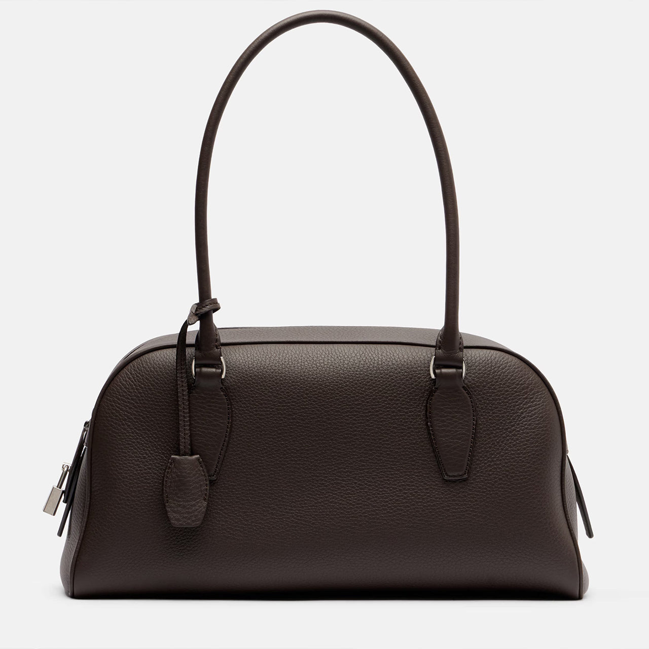 [PD1108] Genuine Natural Tumbled Top-Grain Cowhide bowling Boston Soft breathable with patina beauty French style size 32cm shoulder baguette bag PD1108