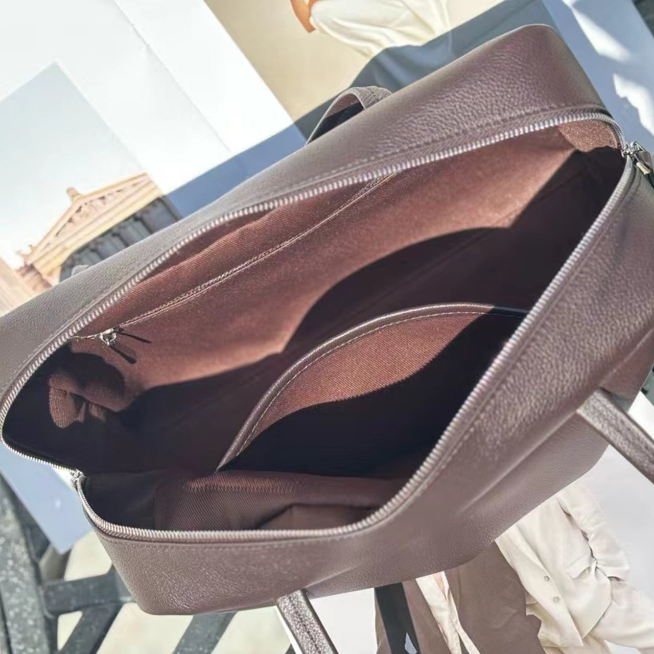 [PD1109] Top Grain leather Calfskin Shoulder bag Boston size 30cm, Smooth & Durable, Everyday Essential work wear Bag PD1109