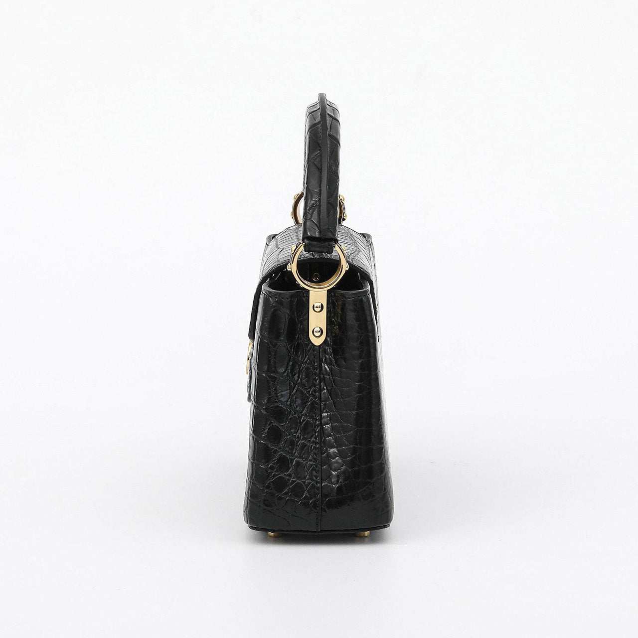 [PD1112] Luxurious Genuine crocodile leather V bag with long strap can fit promax handbag for events crossbody PD1112