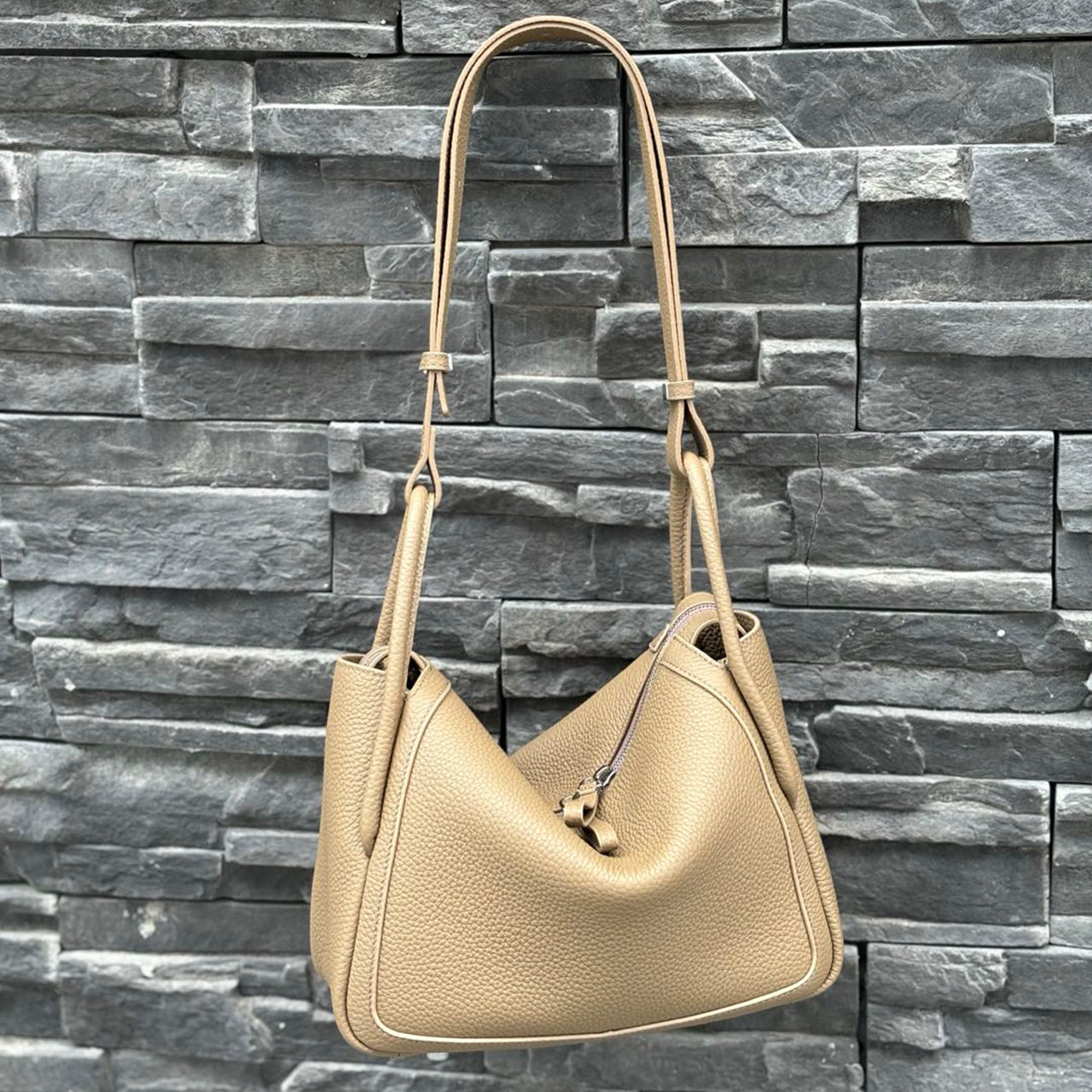[PD1117] High-Quality Top Grain Cowhide Leather Handbag - Women's Pillow-Shaped Bag, Genuine Leather Shoulder Bag & Crossbody Bag PD1117