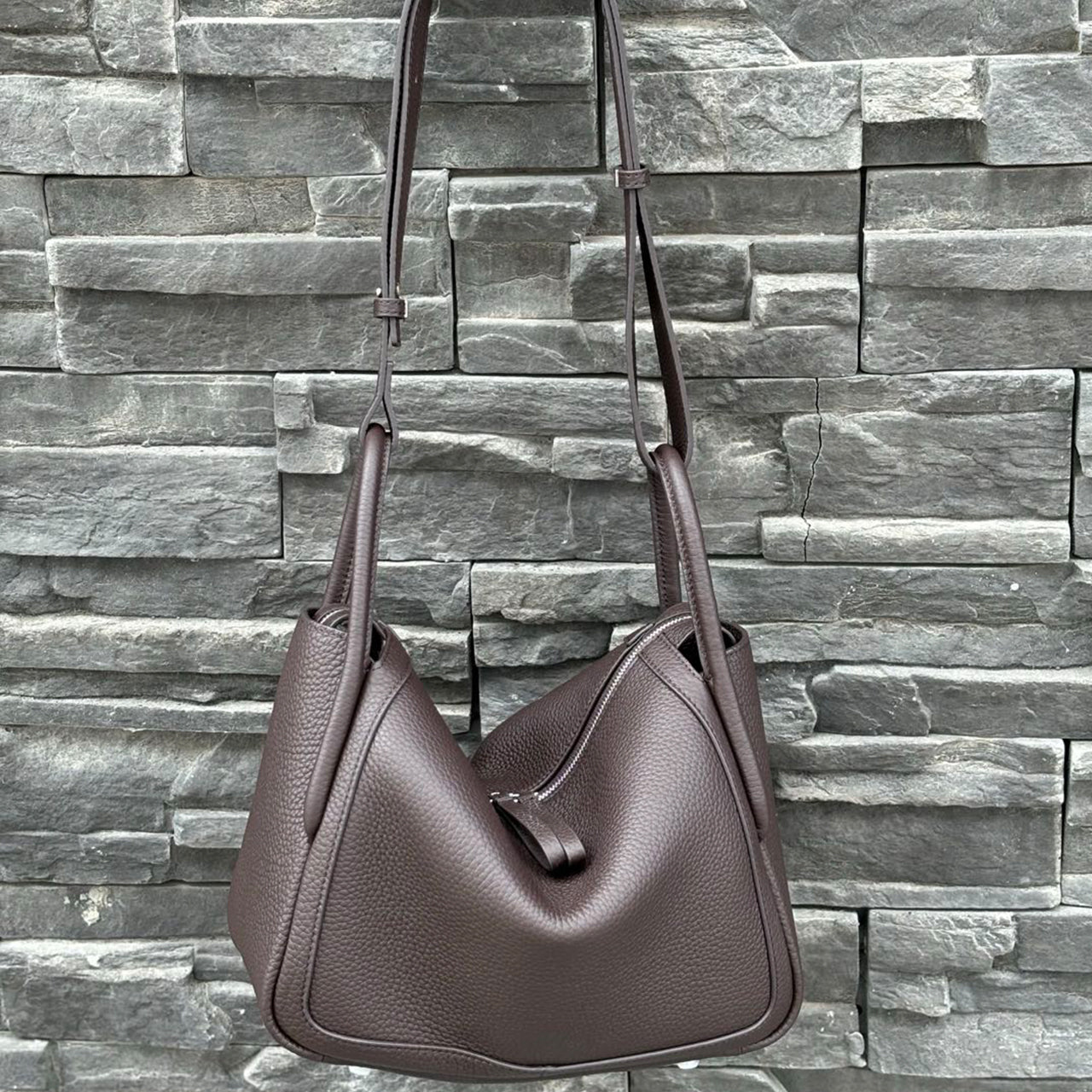 [PD1117] High-Quality Top Grain Cowhide Leather Handbag - Women's Pillow-Shaped Bag, Genuine Leather Shoulder Bag & Crossbody Bag PD1117