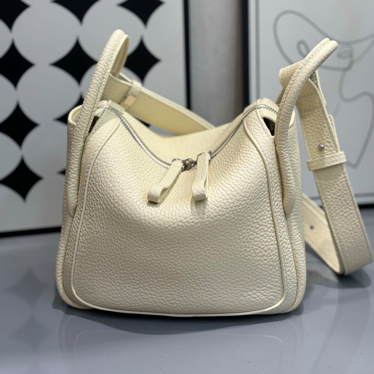 [PD1117] High-Quality Top Grain Cowhide Leather Handbag - Women's Pillow-Shaped Bag, Genuine Leather Shoulder Bag & Crossbody Bag PD1117