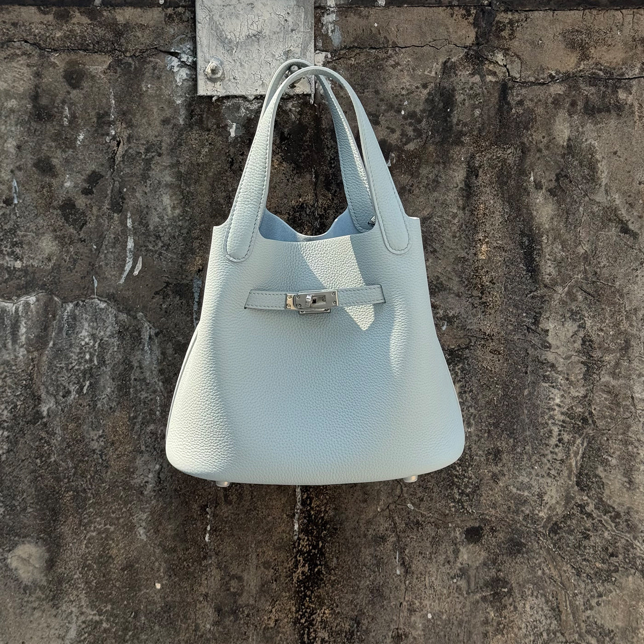 [PD1137] Luxury Premium Top-Grain Cowhide Leather Bucket Bag | High-Quality Togo Leather Shoulder/Crossbody/Sling Bag | Giftable Genuine Leather Handbag PD1137
