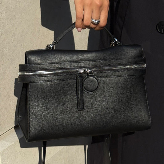 [PD1155] Top-grade grain cowhide leather with lychee texture — genuine leather handbag, shoulder bag, crossbody bag, elegant messenger bag PD1155
