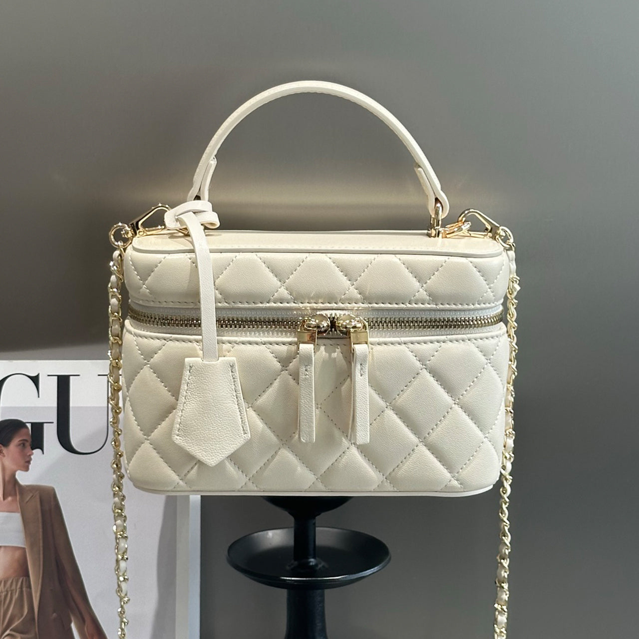 [PD1157] Women's lambskin leather handbag, shoulder bag and crossbody bag PD1157