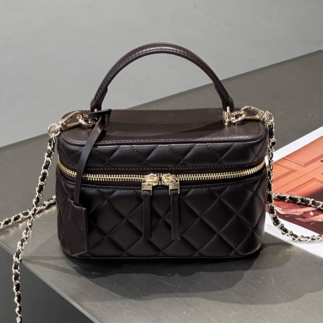 [PD1157] Women's lambskin leather handbag, shoulder bag and crossbody bag PD1157