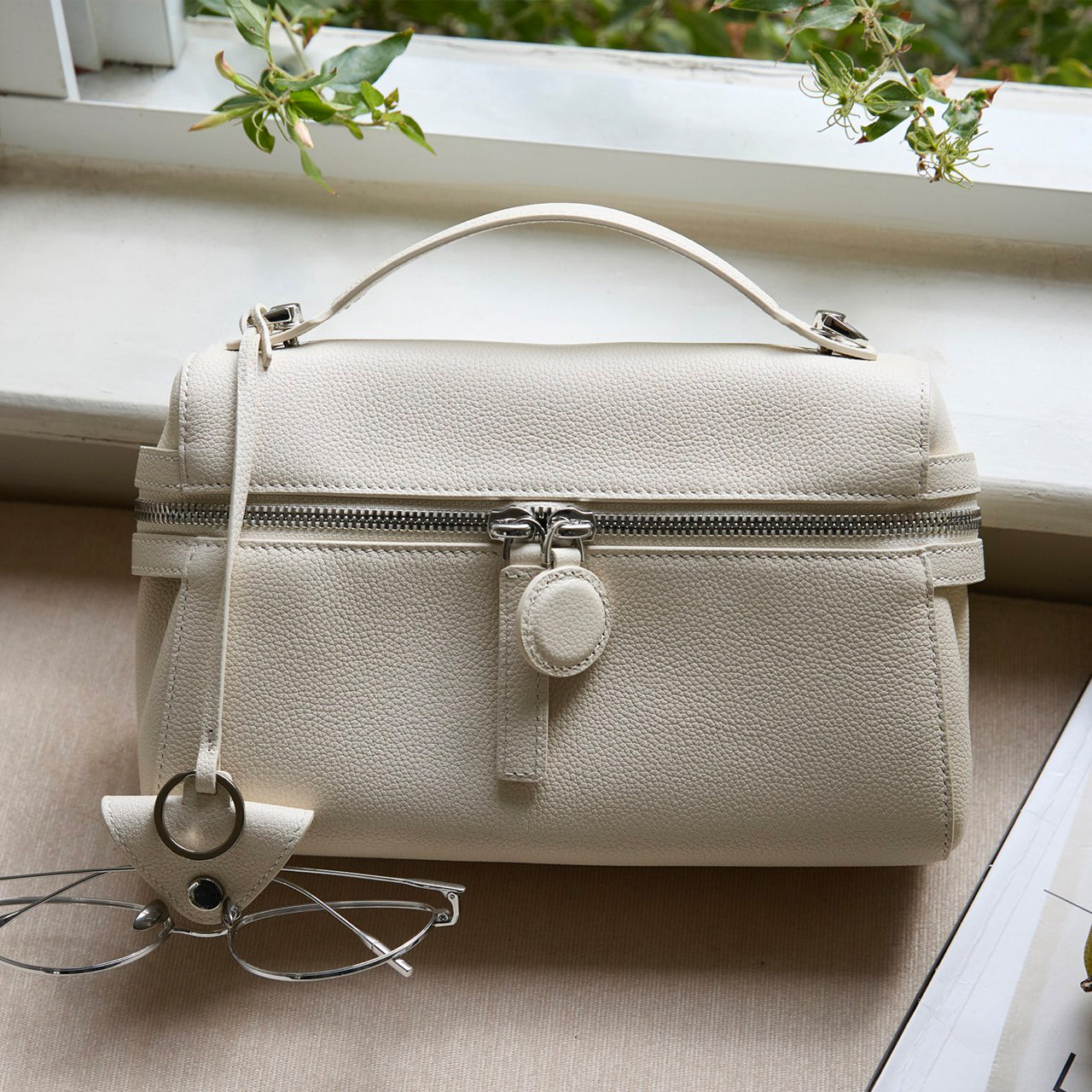 [PD1158] Top-Grain Cowhide Leather Handheld Shoulder Crossbody Bag for Women, Genuine Leather PD1158