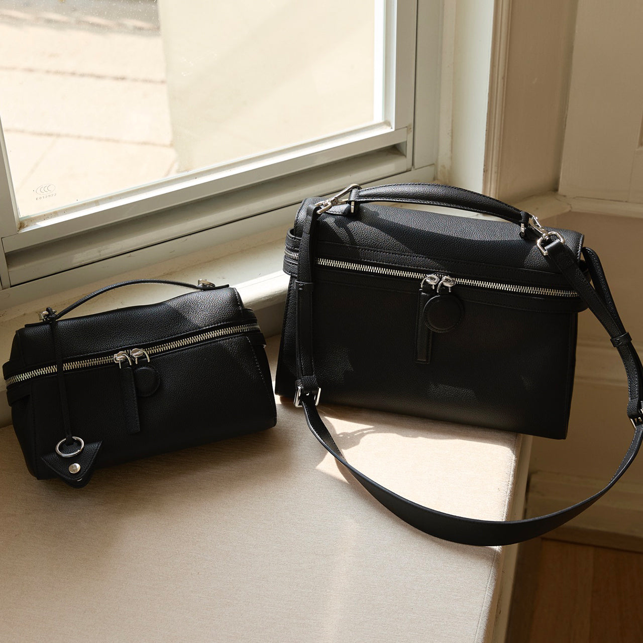 [PD1158] Top-Grain Cowhide Leather Handheld Shoulder Crossbody Bag for Women, Genuine Leather PD1158