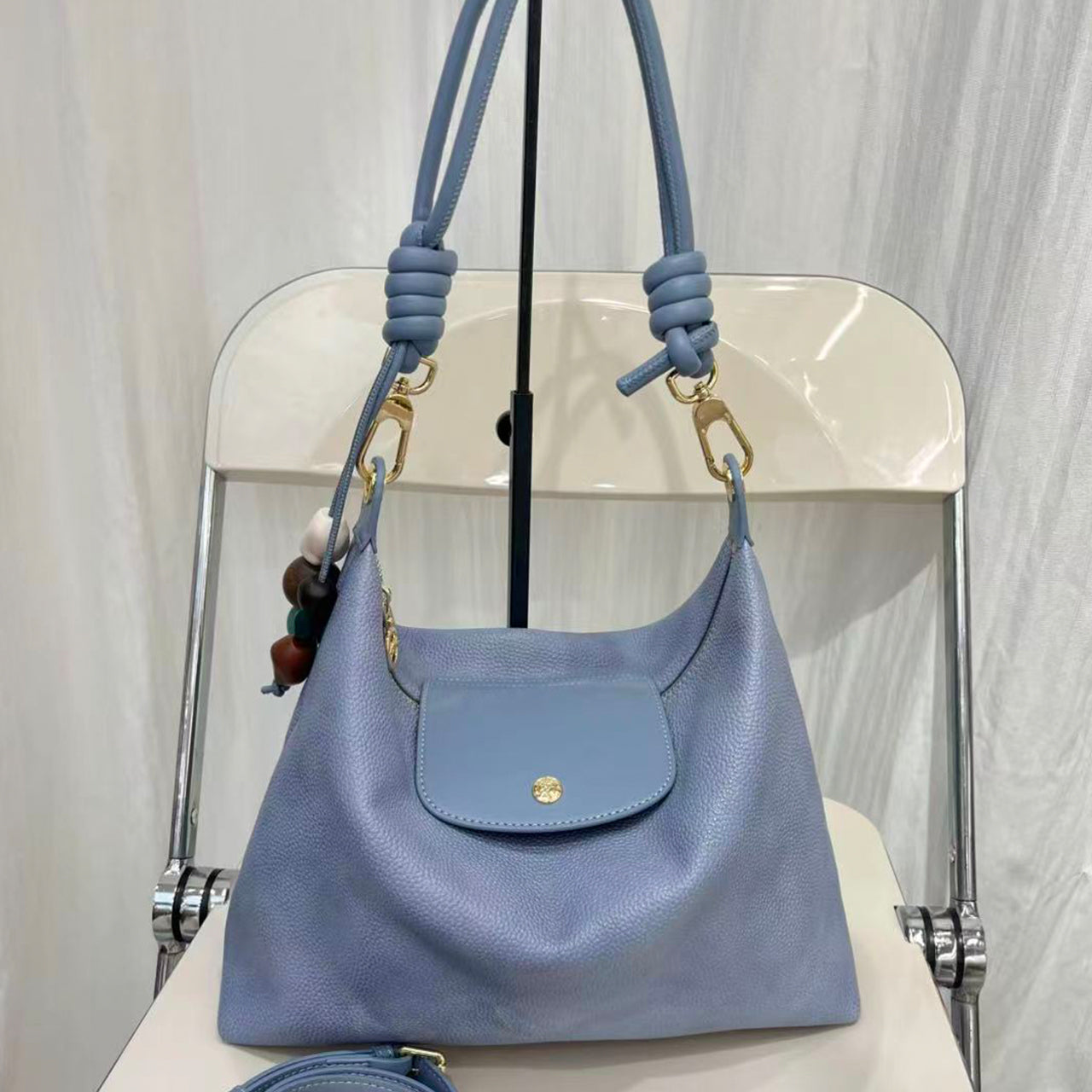 [PD1167] Cowhide Leather Convertible Shoulder/Crossbody Bag PD1167