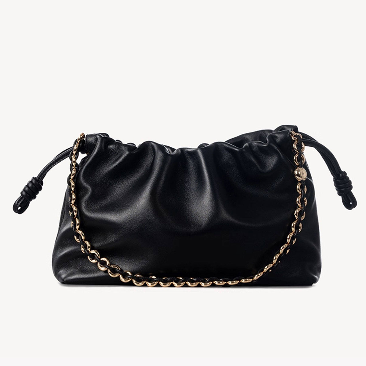 [PD1173] Sheep Leather Dumpling Shoulder & Crossbody Bag – Large Capacity, Cloud-Style Design PD1173