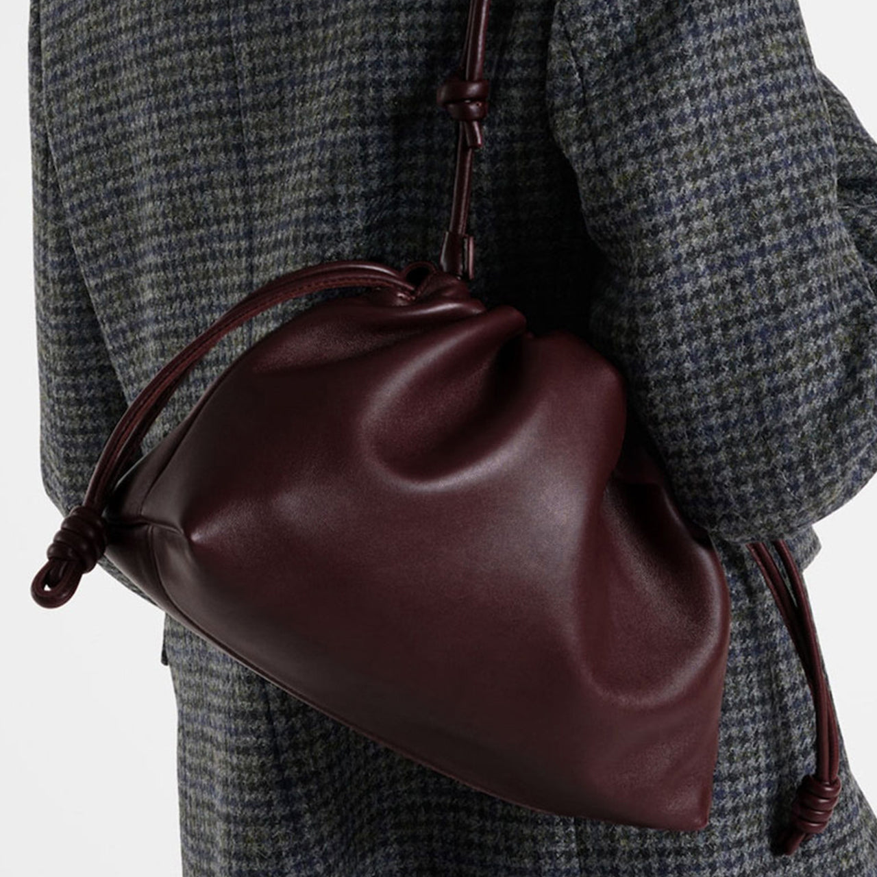 [PD1173] Sheep Leather Dumpling Shoulder & Crossbody Bag – Large Capacity, Cloud-Style Design PD1173