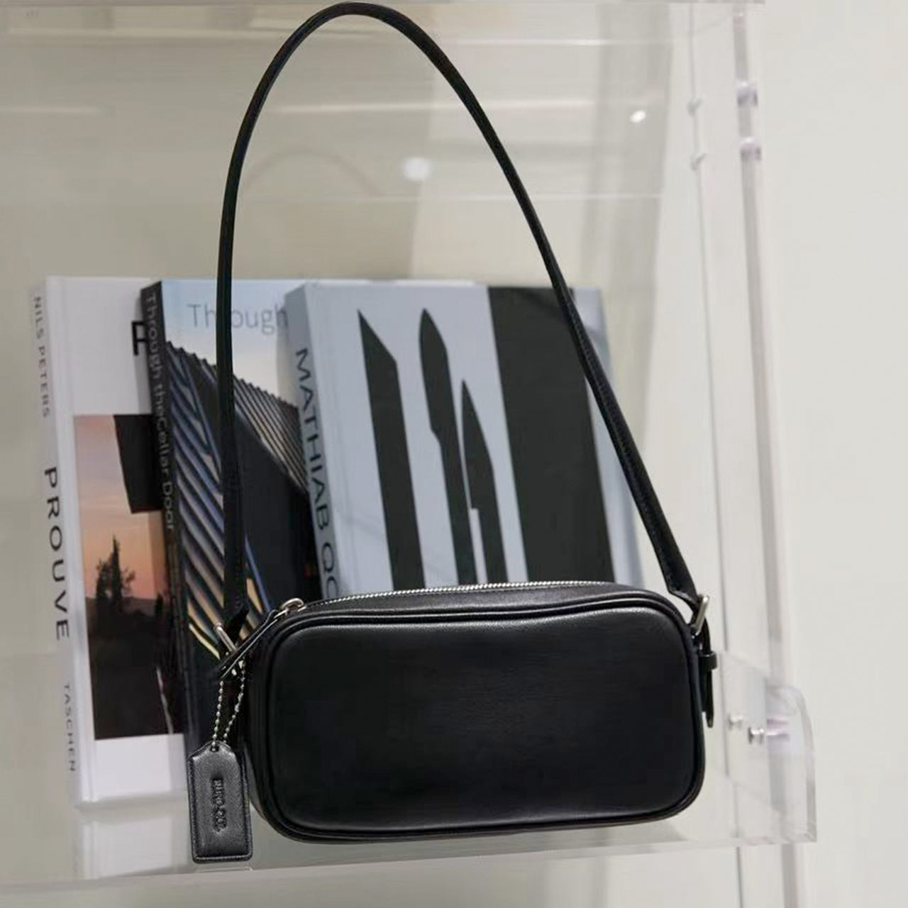 [PD1175] Top-Grain Sheep Leather Shoulder & Crossbody Camera Bag, Small PD1175