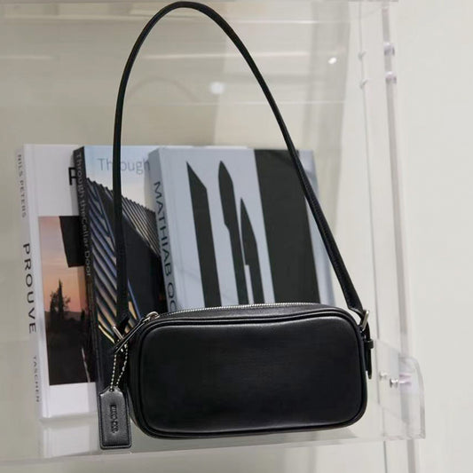 [PD1175] Top-Grain Sheep Leather Shoulder & Crossbody Camera Bag, Small PD1175