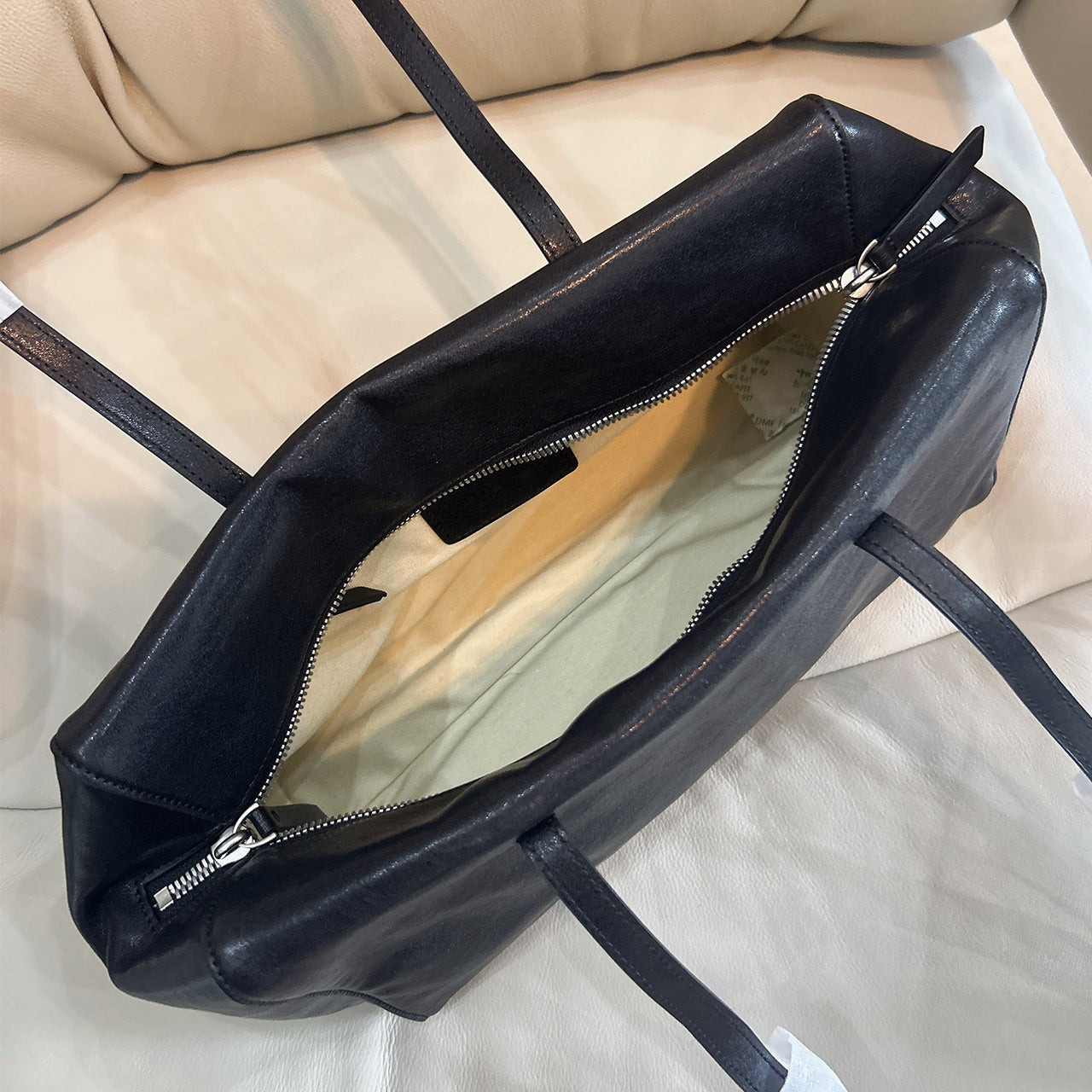 [PD1170] Washed veg tanned top grain cow leather size 30cm shoulder bag lightweight smooth Long Rectangular Soft Baguette Shoulder Bag – Versatile Commuter Purse for Women PD1170