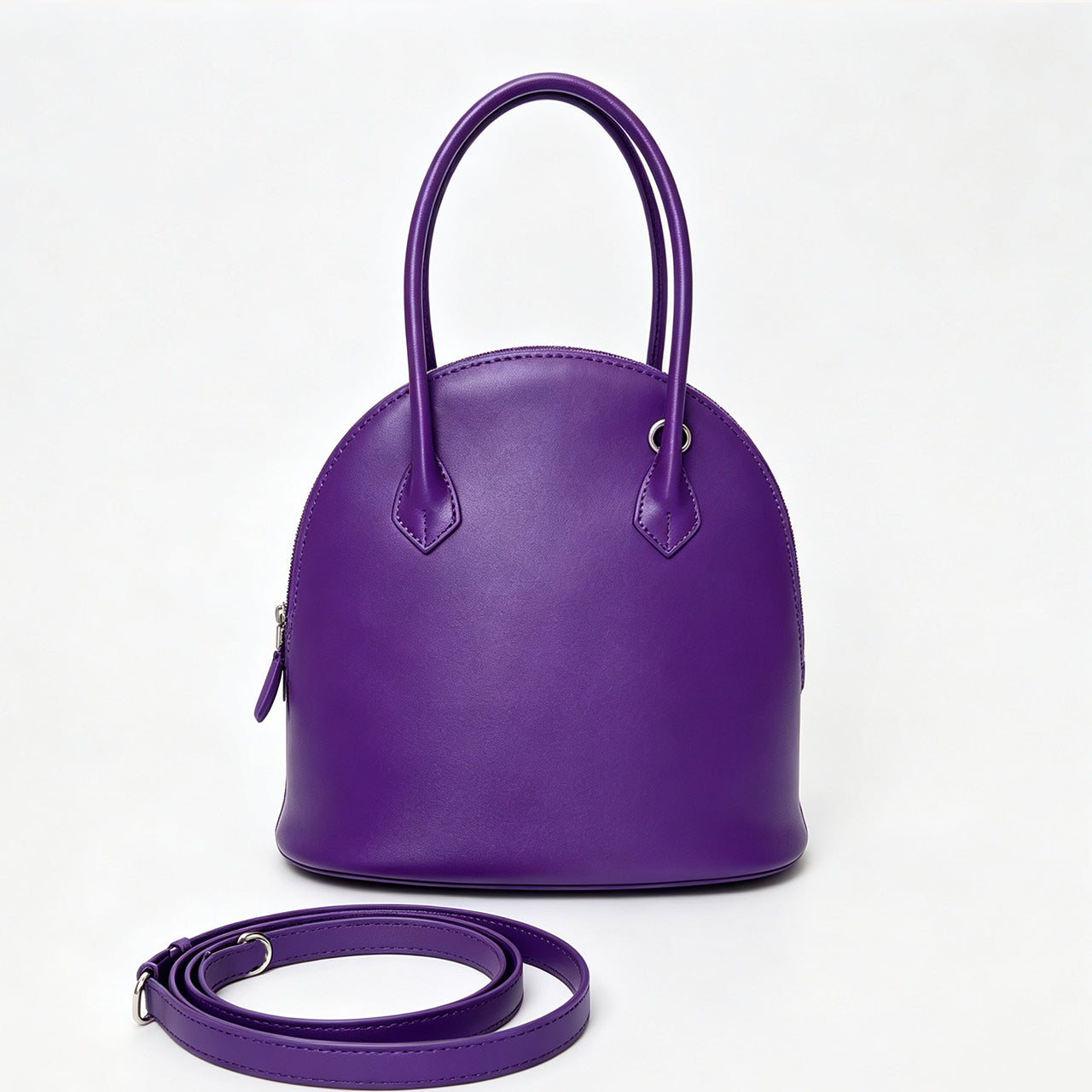 [PD1188] Original design handmade Hass box calf Elongated Shell Top Handle full grain Leather Bag PD1188