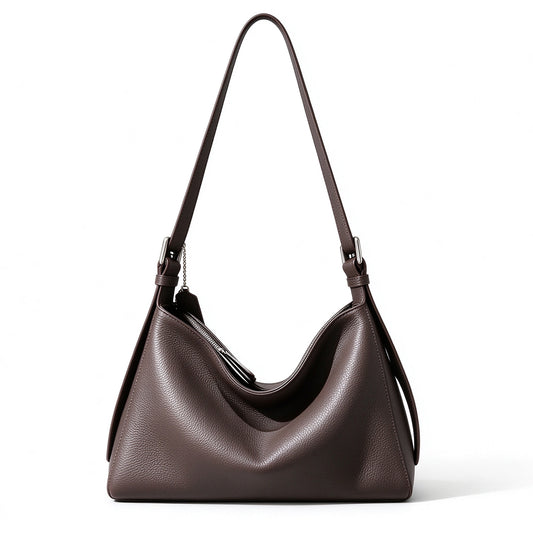 [PD1192] Women's Soft Deer-Grain Top-Grain Cowhide Leather Tote Bag & Hobo Bag – Shoulder, Crossbody & Sling Bag PD1192
