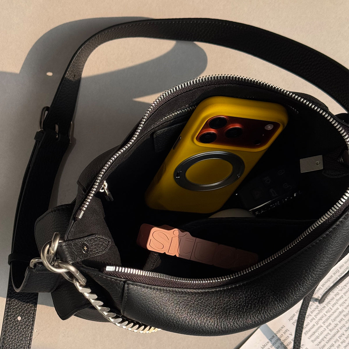 [PD1209] Women's Soft Deer-Grain Top-Grain Cowhide Leather Hobo Bag – Shoulder, Crossbody & Sling Carry PD1209