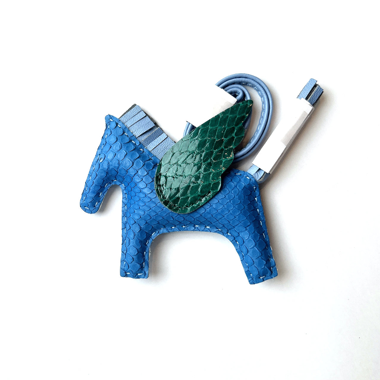 [PZ0016] Limited edition handmade full real snakeskin pony charm PZ0016