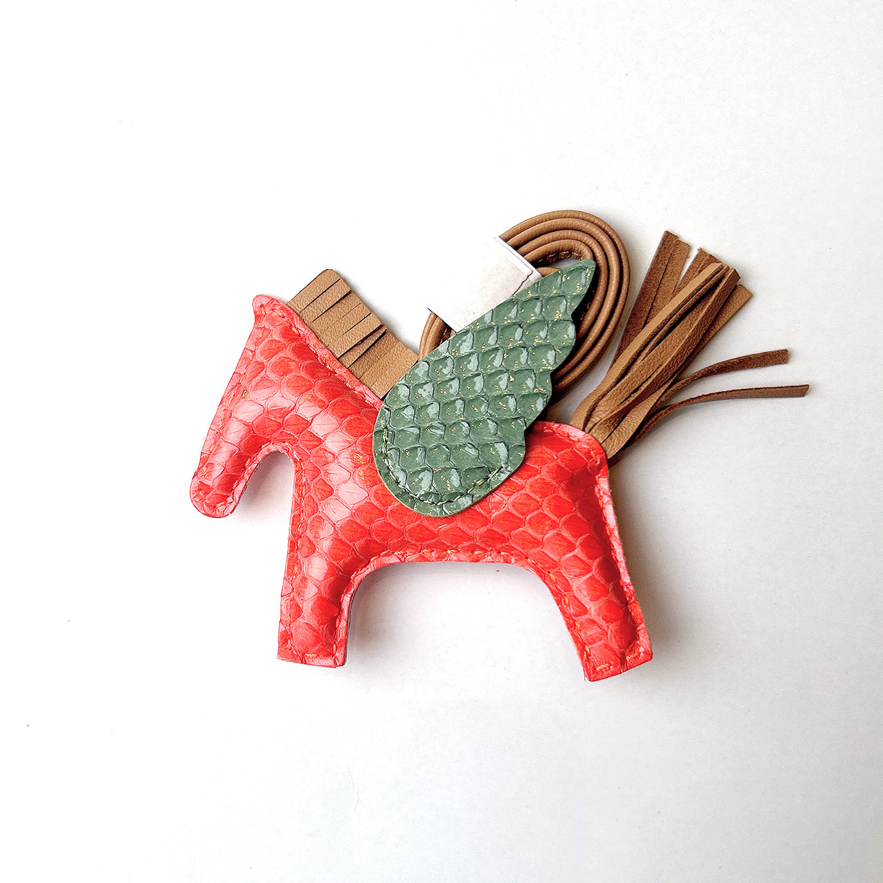 [PZ0016] Limited edition handmade full real snakeskin pony charm PZ0016