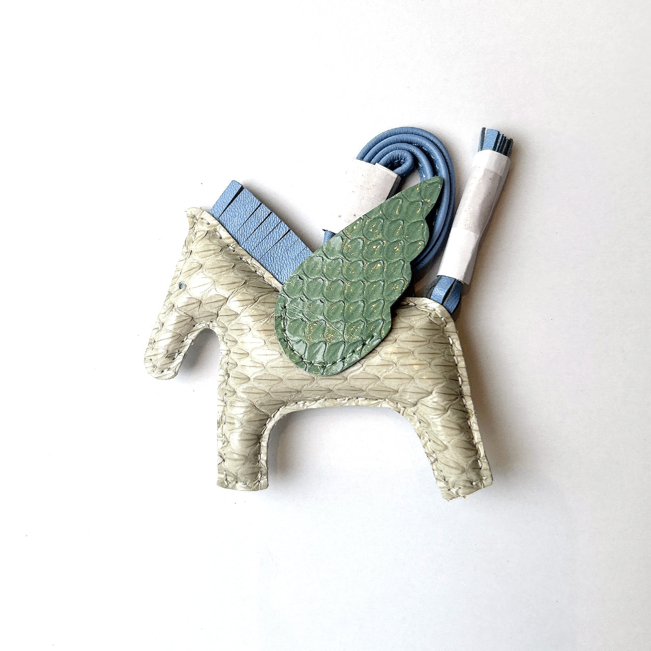 [PZ0016] Limited edition handmade full real snakeskin pony charm PZ0016