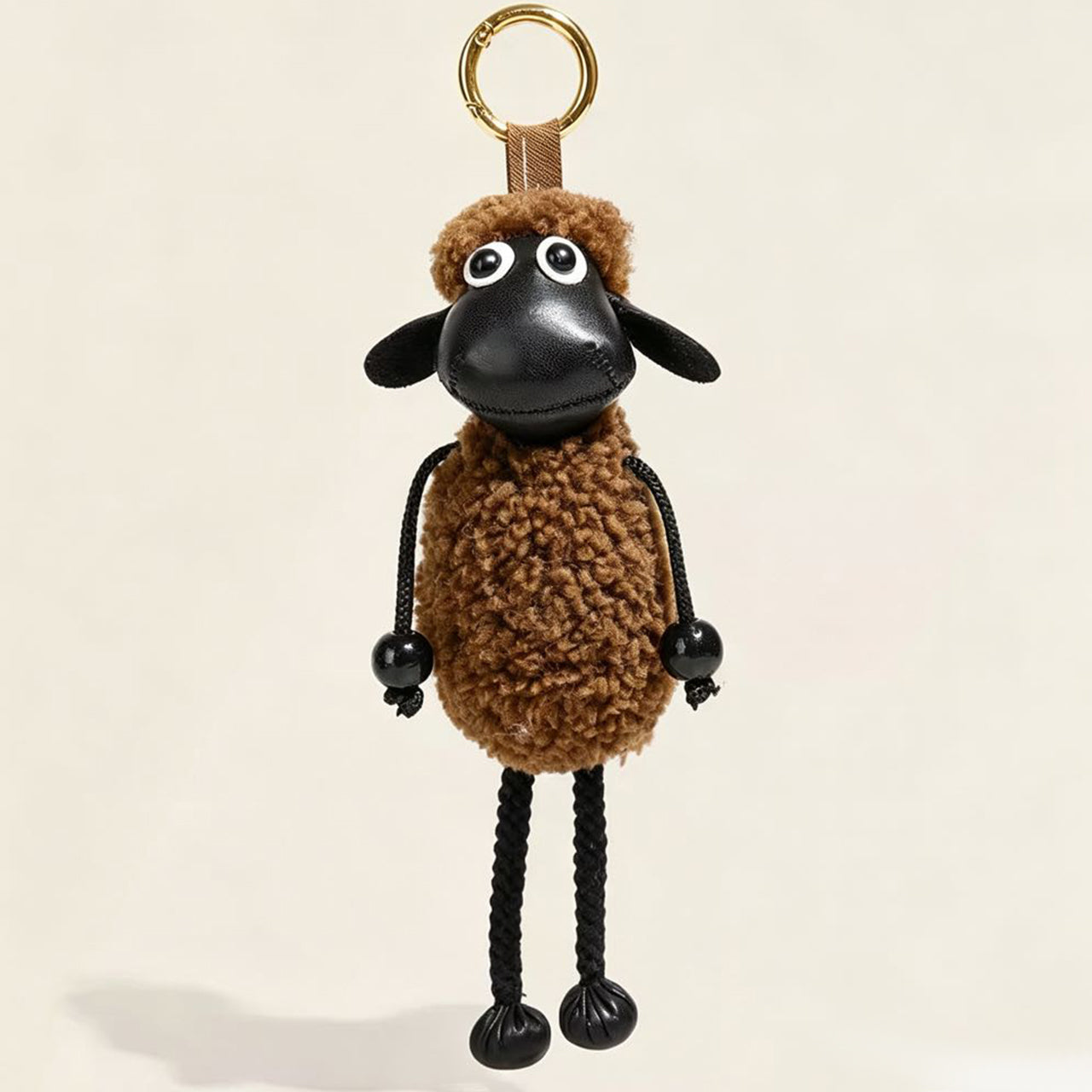 [PZ0020] Length 25cm real hair handmade sheep bag charm Imported lamb wool PZ0020