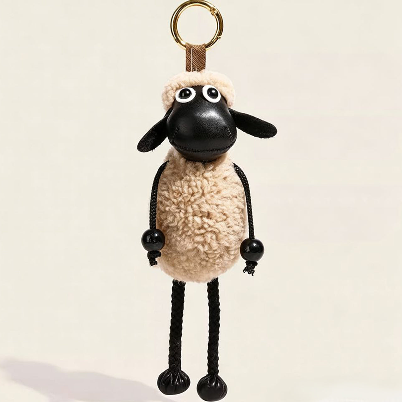 [PZ0020] Length 25cm real hair handmade sheep bag charm Imported lamb wool PZ0020