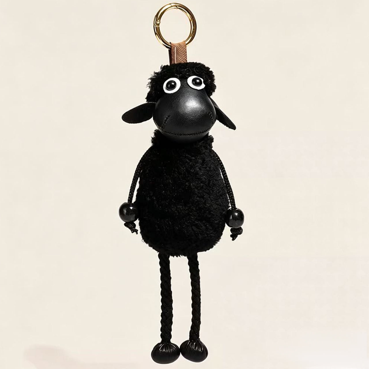 [PZ0020] Length 25cm real hair handmade sheep bag charm Imported lamb wool PZ0020