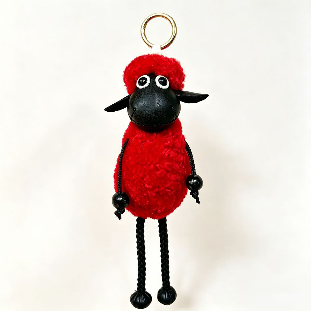[PZ0020] Length 25cm real hair handmade sheep bag charm Imported lamb wool PZ0020