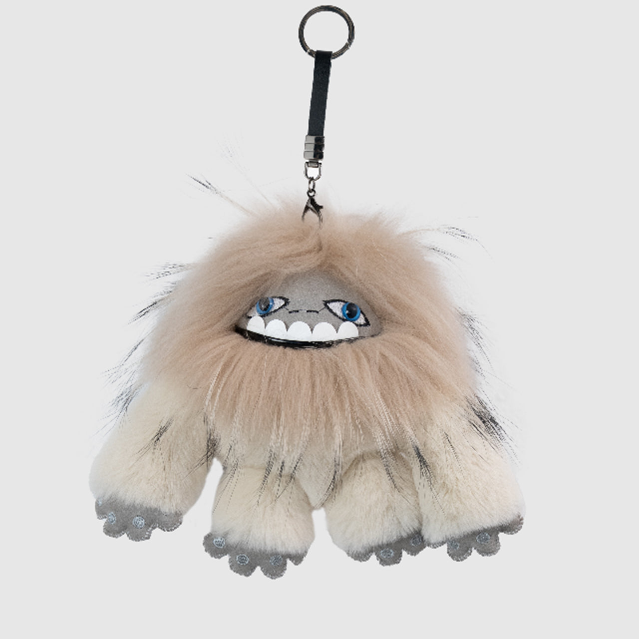 [PZ0182] Luxury Genuine Fur Bag Charm - Faux Snow Beast Plush Toy Keychain for Purses & Handbags  PZ0182