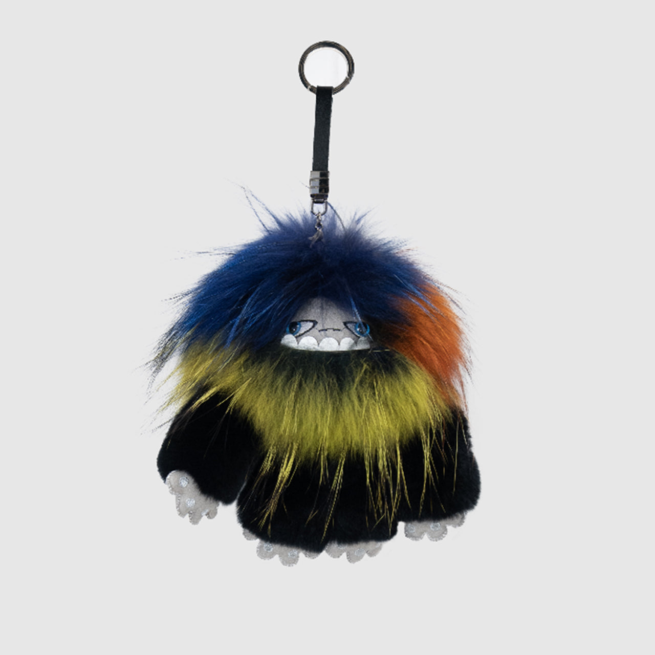 [PZ0182] Luxury Genuine Fur Bag Charm - Faux Snow Beast Plush Toy Keychain for Purses & Handbags  PZ0182